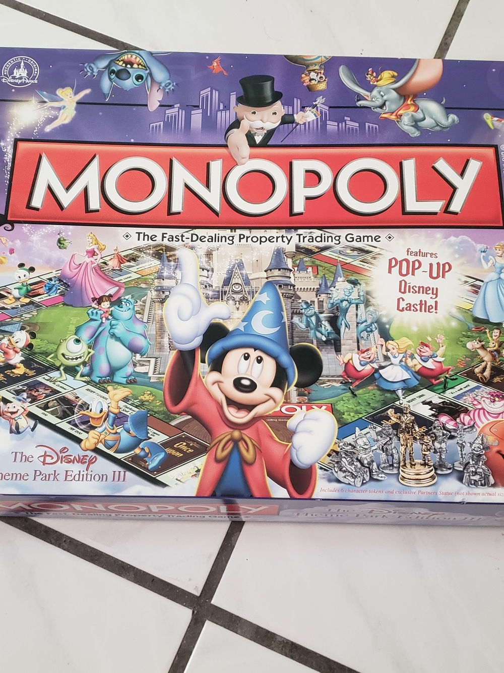 Brand new rare POP-UP Disney Castle Monopoly Game
